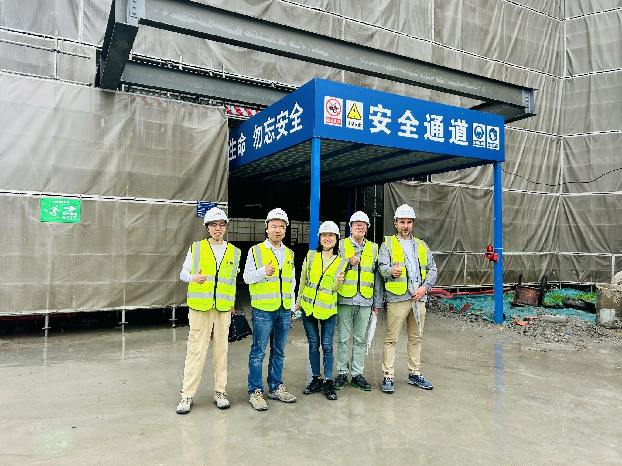 Site visit with project team